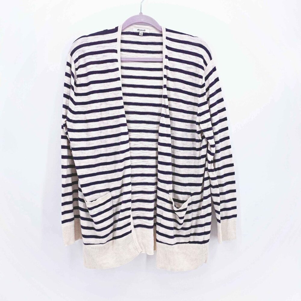 Madewell Lightweight Striped‎ Cardigan Sweater
